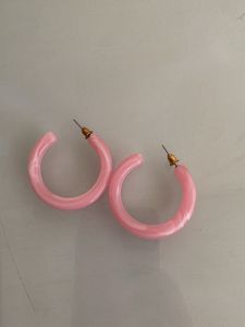 resin art hoop earrings