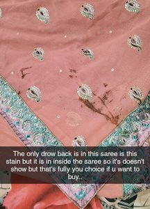 Elegant Pink Embroidered Saree
