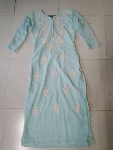 Light Blue Chikankari Kurta