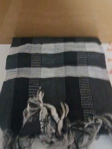 Black and White Checked Dupatta