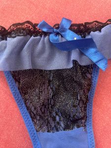 Lace Trim Thong Panties (2-Pack)