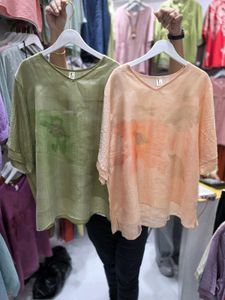 Sheer Floral V-Neck Top