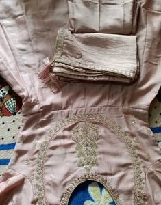 Elegant Peach Kurta Set with Dupatta