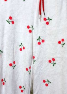 Cozy White Cherry Pajama Pants