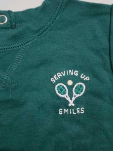Baby Green Tennis Romper