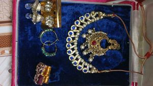3 Elegant Kundan Necklace and 10 Earring Set
