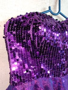 Celebrity Sequin Party Dress Mini Purple 💜
