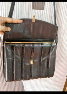 Chic Black Leather Crossbody Bag