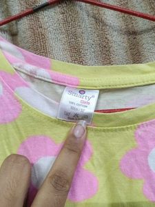 Cute Yellow Floral T-Shirt