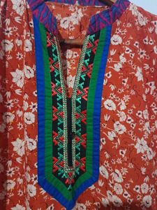 Floral Print Kurti Dress