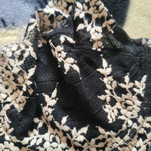 Elegant Black Floral Lace Bra