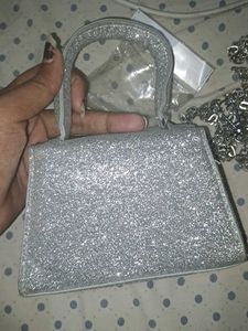 Sparkly Bow Small Handbag