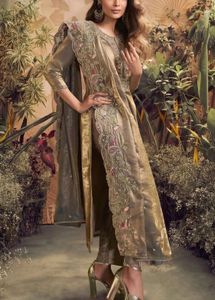 Embroidered Kurta Set with Dupatta