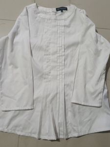 Fable Street Immaculate White Pintuck Top