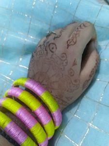 A Yellow Pink ... Handmade Beautiful Bangle