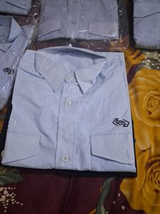 Men's Blue Striped Shirts (Set of 5)