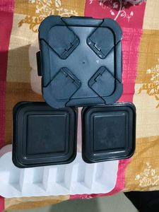 Reusable Ice Cube Tray Set and containers