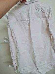 Elegant Pearl Detail Button-Up Shirt
