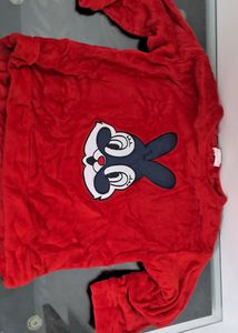 Vintage Red Cartoon Sweatshirt