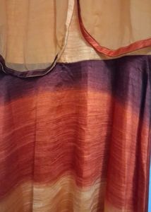 Elegant Ombre Ethnic Gown with Cape