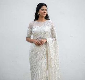 Exclusive Bollywood Style Saree 🤍💜💜🤍