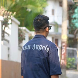 💥🎁Free shipping💥 Palm Angels Navy Tee