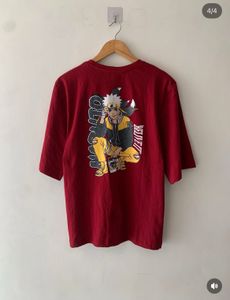 Red Naruto Graphic T-Shirt