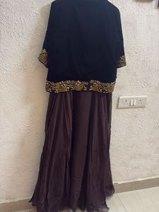 Classy Ethnic Gown with Embellished Jacket