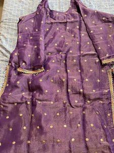 Shimmering Purple Ethnic Skirt