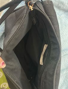 H&amp;M Chic Black Faux Leather Crossbody Bag