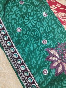 Elegant Green Saree