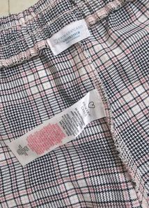 Plaid Slim Fit Pants &amp; pink denim