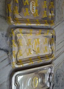 Rajat Stainless Steel Serving Trays (Set of 3)