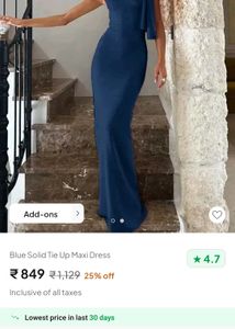 Elegant Blue Maxi Dress