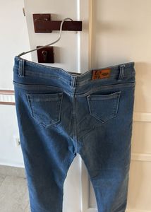 Blue Denim Jeans, Waist-28, High waist