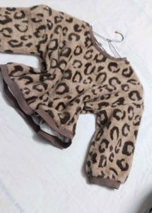 Fur leopard Sweater