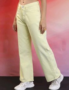 Zara Lemon Green Jeans.