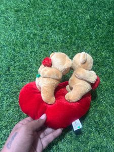 Kissing Teddy Bear Plush