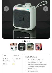FUZO MU6 Portable Wireless Bluetooth Speaker
