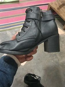 Black Heeled Ankle Boots