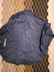 Men's Blue Floral Print Shirt
