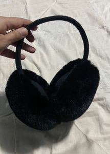 Black Plush Earmuffs