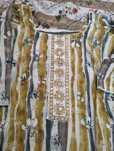 Printed Yellow Suit