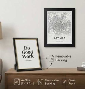 Set of 2 blank A4 size frames