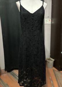 Elegant Black Lace Dress
