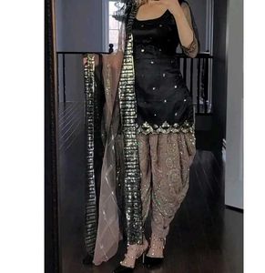 Party wear Black Kurta with Patiala Pants