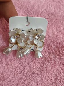 Elegant Floral Drop Earrings