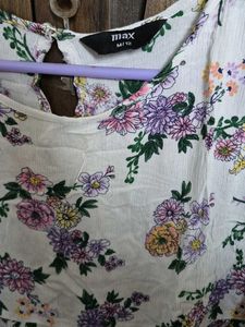 Floral Print Bell Sleeve Top