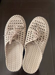 Woven Slip-On Sandals