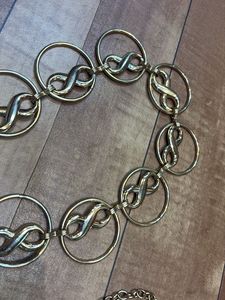 Chic Gold Chain Belt with Infinity Accents